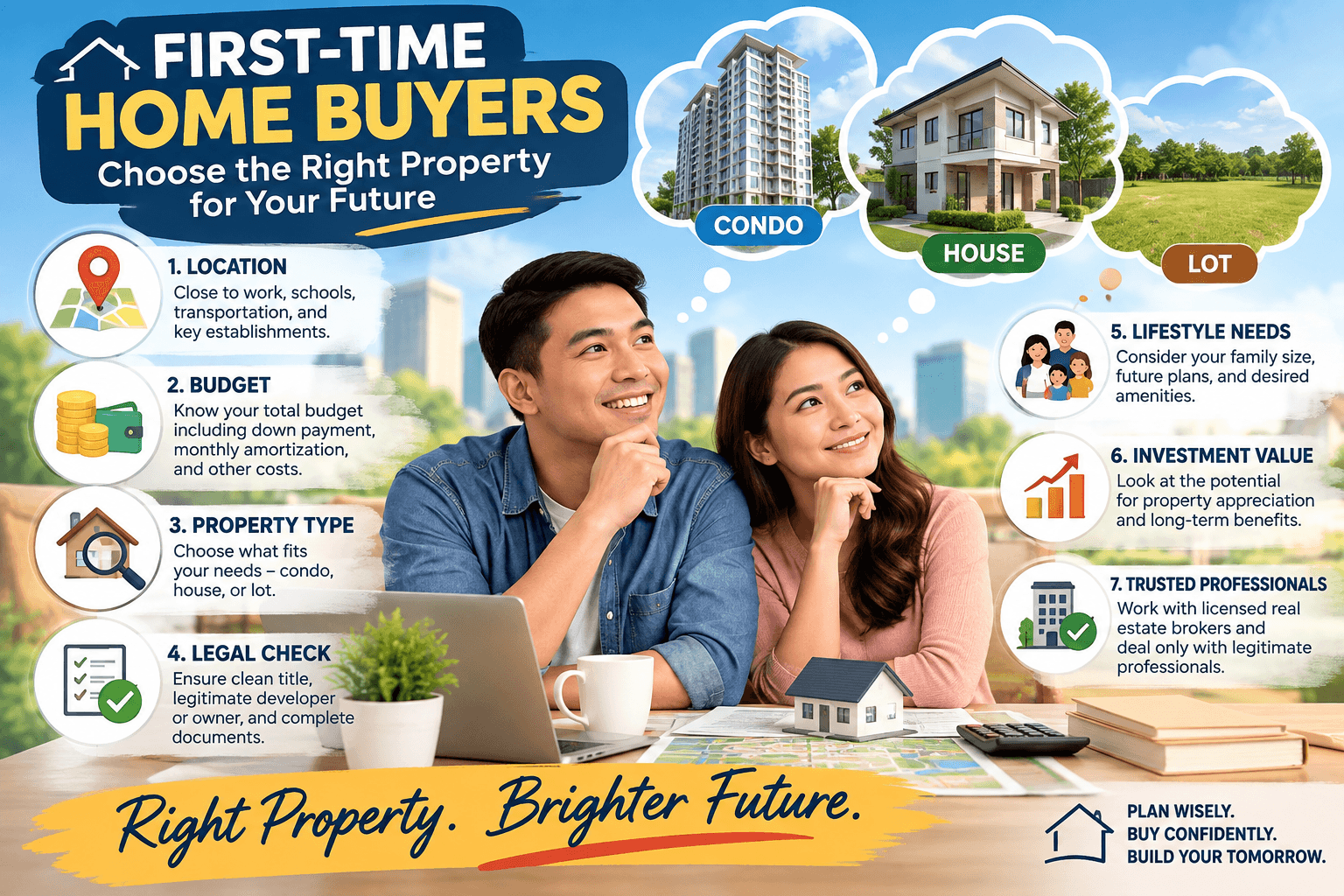 GUIDE FOR THE FIRST-TIME HOME BUYERS: CHOOSING THE RIGHT PROPERTY