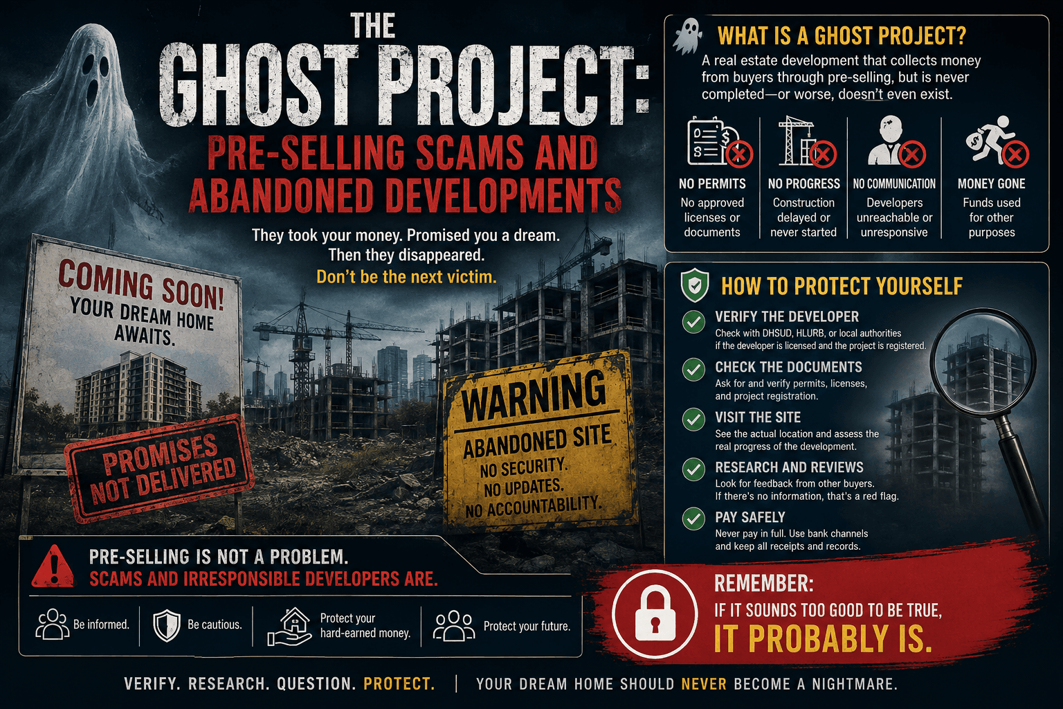 The Ghost Project: Pre-Selling Scams and Abandoned Developments