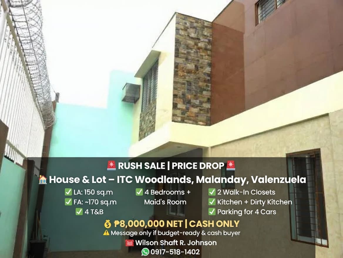 🏡 RUSH SALE! Lower Price! House and Lot in ITC Woodlands Subdivision in Malanday, Valenzuela. - Image 5