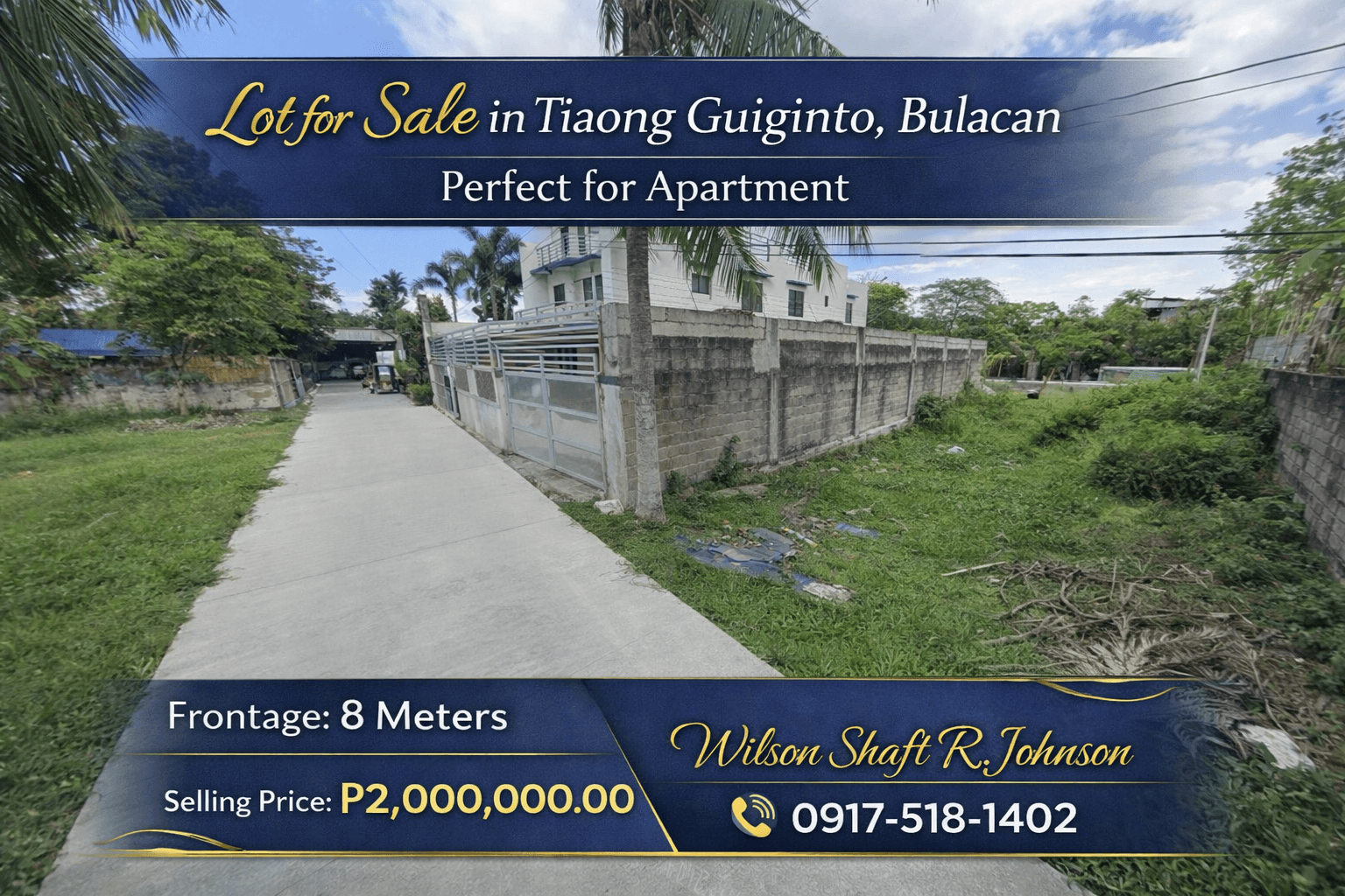 🏡 Lot for Sale – Tiaong, Guiguinto, Bulacan. Perfect for Apartment - Image 3