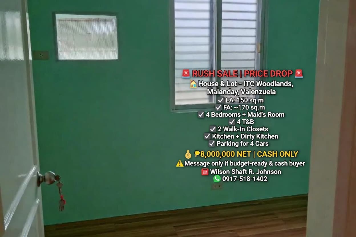 🏡 RUSH SALE! Lower Price! House and Lot in ITC Woodlands Subdivision in Malanday, Valenzuela. - Image 8