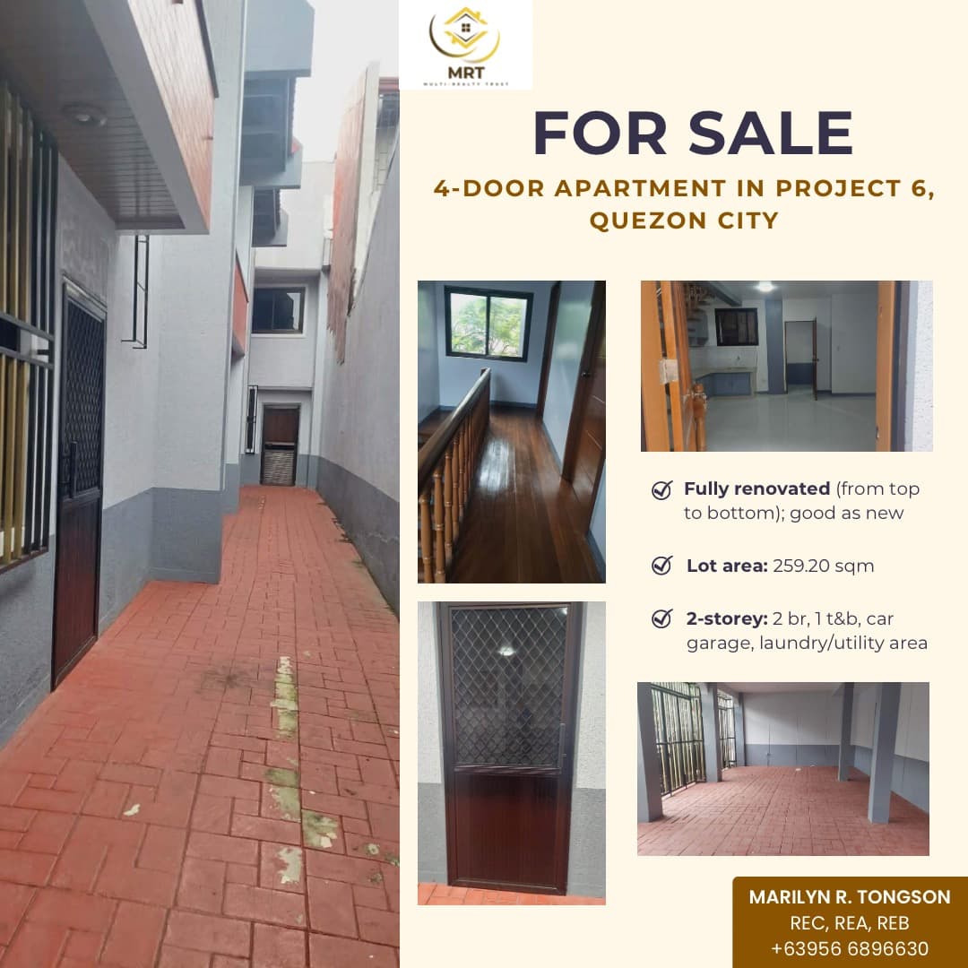 For Sale: 4-Door Apartment in Project 6, Quezon City - Image 1