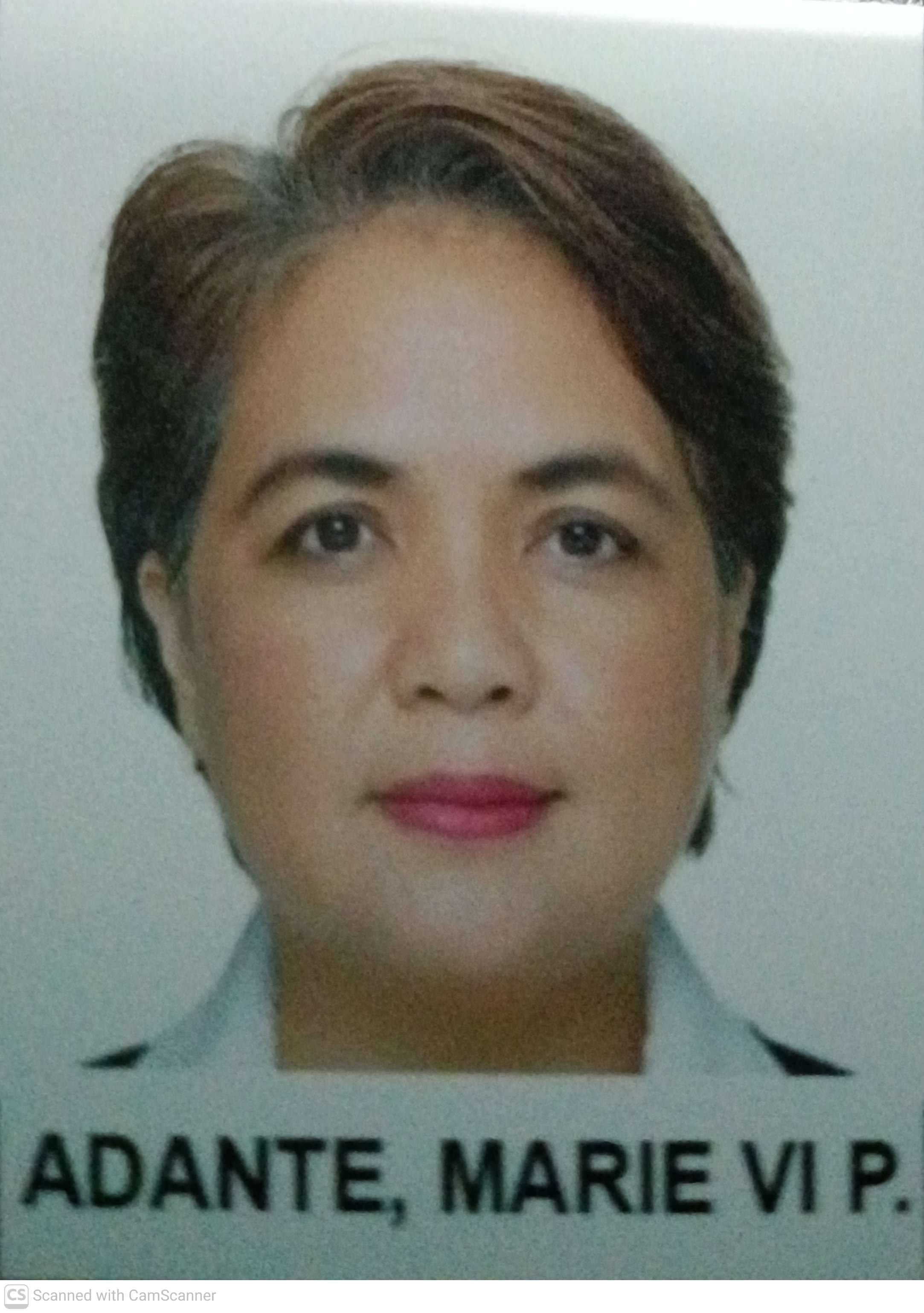 ADANTE, MARIE VI PEREZ